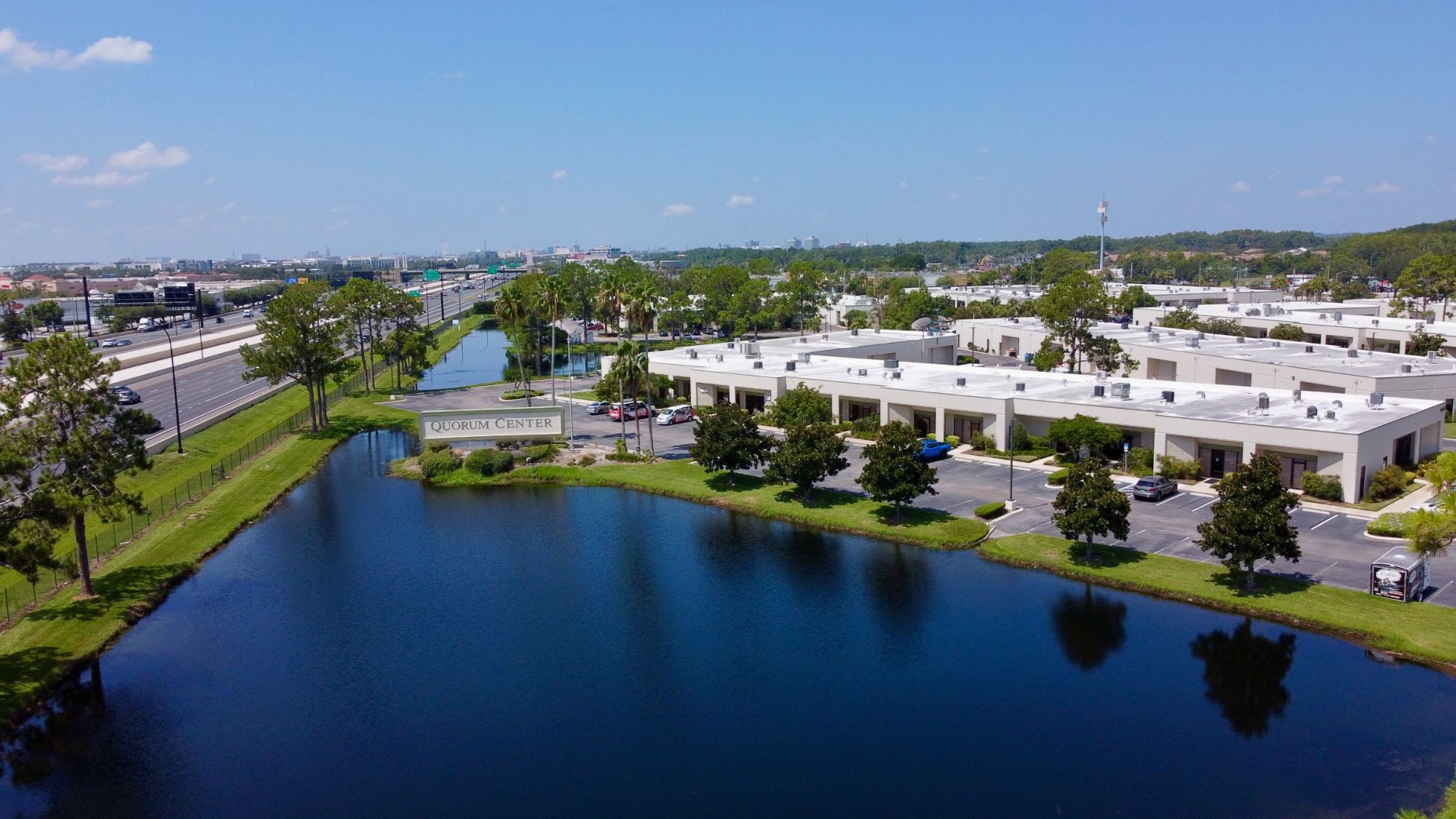 Aerial view of Quorum Center along the Interstate-4 corridor
